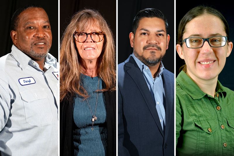 Four side by side portrait photos