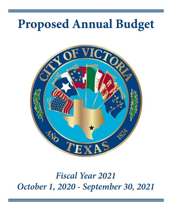 Fiscal year 2020-2021 budget cover page
