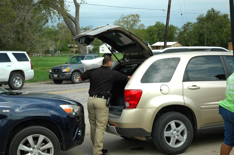 Food Bank drive up distribution 19