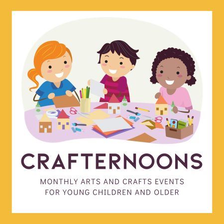 Crafternoon, monthly arts and crafts for younger children and older, Victoria Public Library