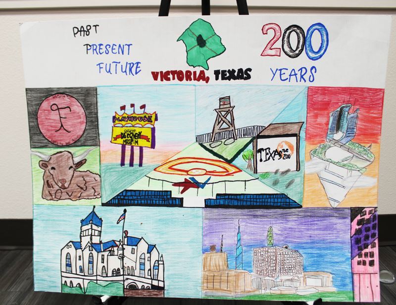 A collage of Victoria imagery, including De Leon cattle brand, children's museum and zoo