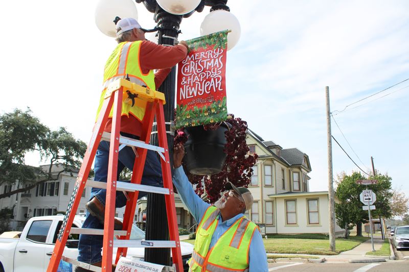 Downtown Christmas decorations 2024