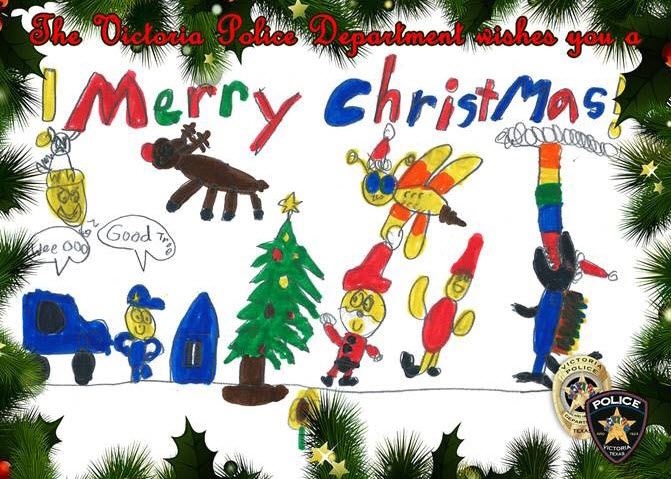 Multiple marker-colored characters. A police officer saying 